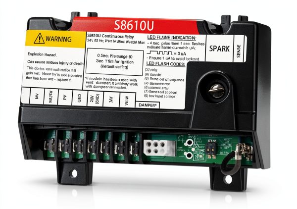 S8610M3009 S8610U Furnace Control Board Module Replacement for Honeywell Compatible with S8610U3009 S8610U1003, Intermittent Pilot Module for Furnace/Boiler-0